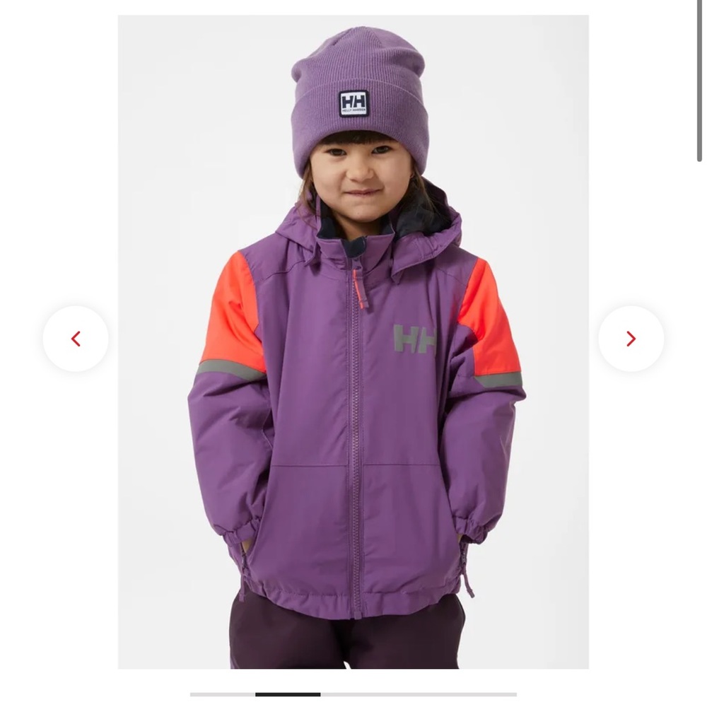 NWT. Helly Hansen Kids Rider 2.0 Insulated Ski Jacket.